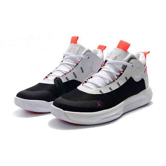 Air Jordan Jumpman Flight Men Shoes Black White Red-2